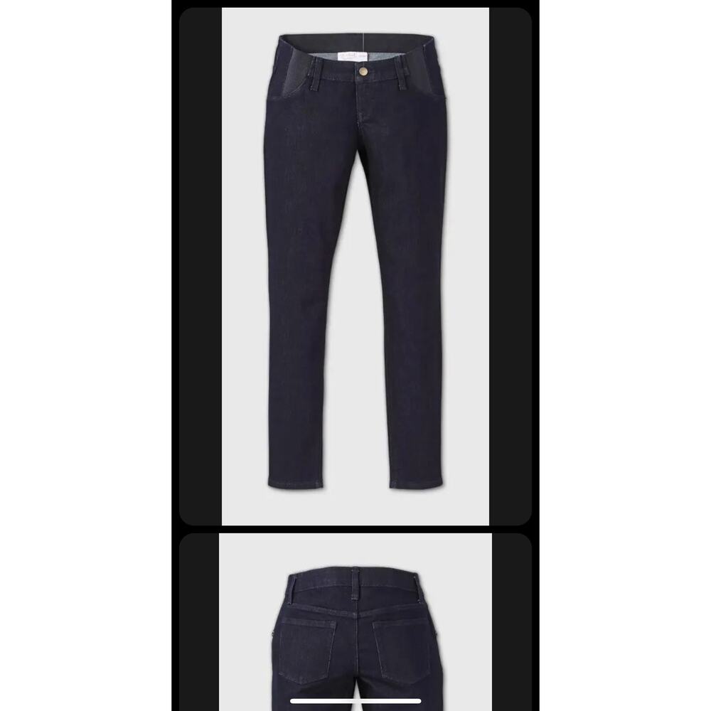 Side Panel Maternity Jeggings in Dark Wash - Isabel Maternity, Size 8/29R NWT